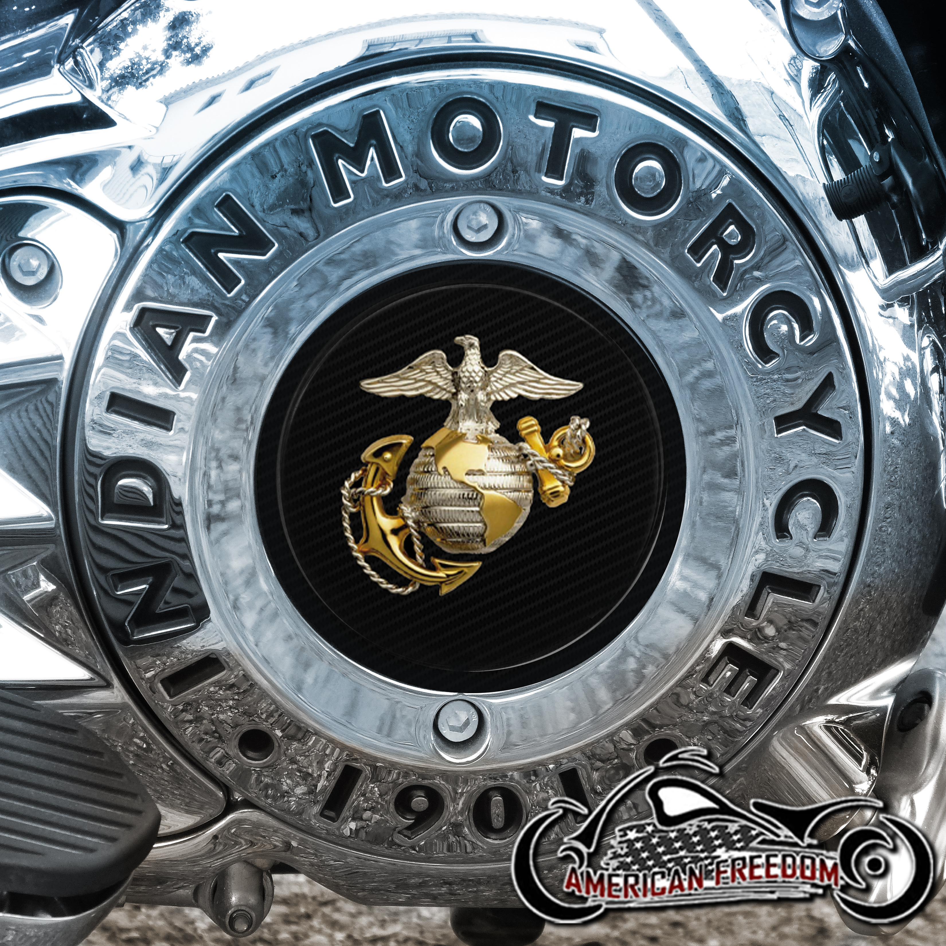 Indian Motorcycles Thunder Stroke Derby Insert - Globe & Anchor